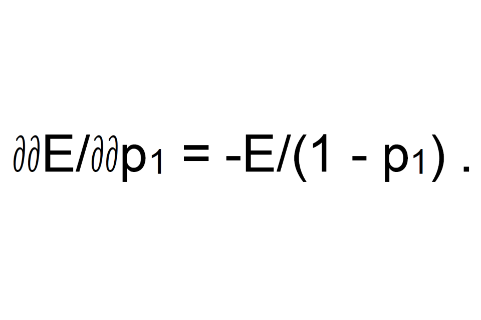 Equation for life-expectancy generated by a reduction in the hazard rate for the coming year.