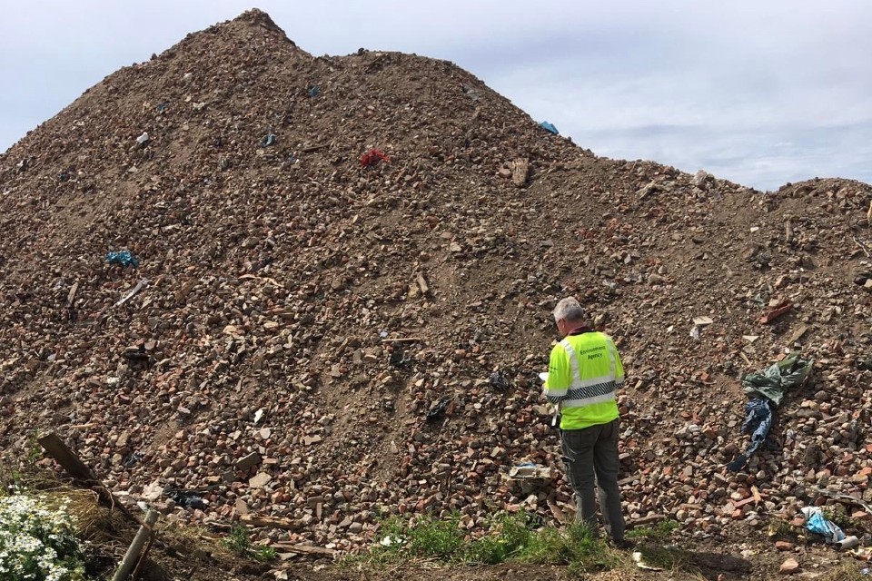 Enforcement officers target illegal waste site in Crowland