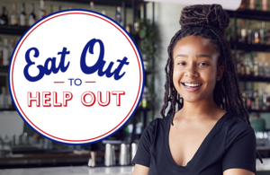 The 'Eat Out to Help Out' logo