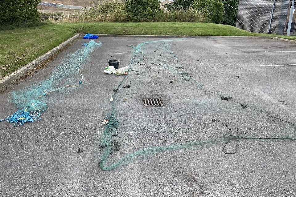 Illegal nets recovered from North East river