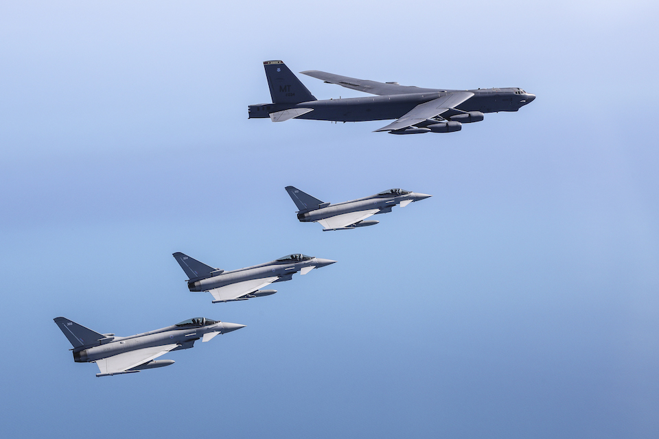 RAF Fighter Jets, Surveillance and Refuelling aircraft have been in action across Europe this week in support of NATO allies