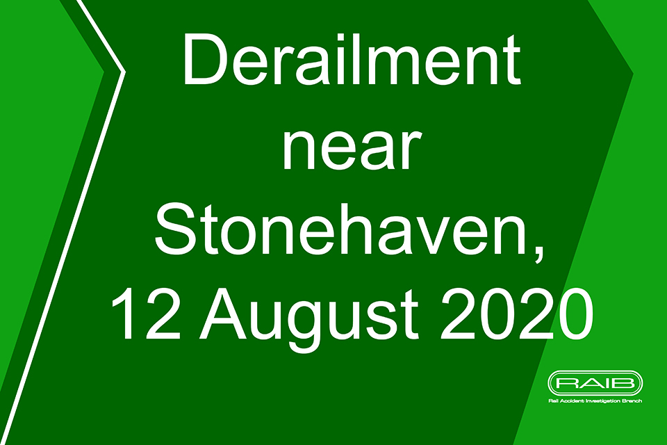 Derailment near Stonehaven, 12 August 2020