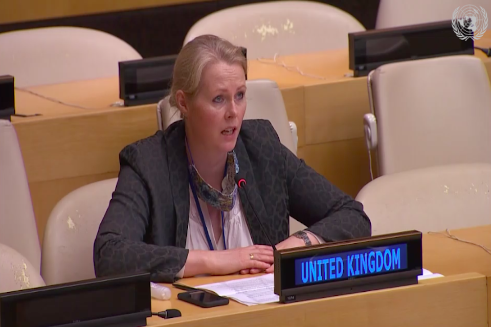 Sonia Farrey, UK Political Coordinator the UN