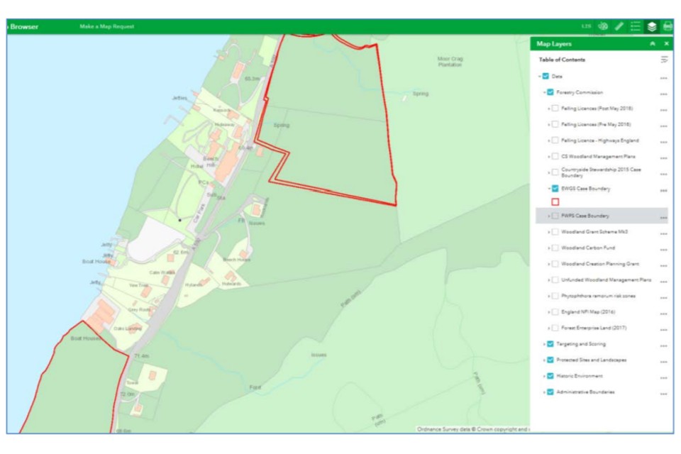 ‘EWGS case Boundary’ with layer switched to ‘on’.