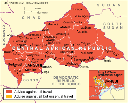 central african republic travel restrictions
