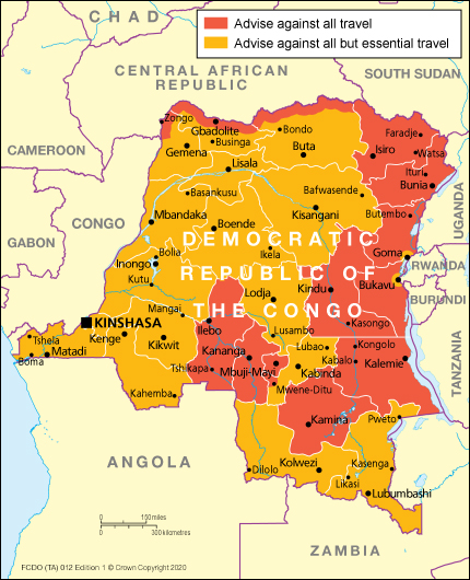 congo kinshasa travel restrictions