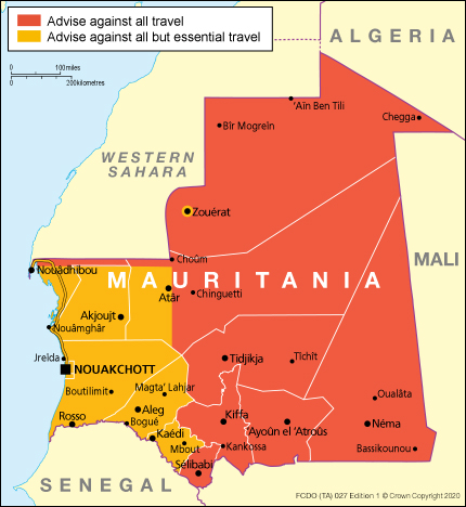 Mauritania Travel Advice Gov Uk