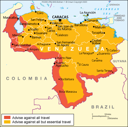 venezuela travel from canada