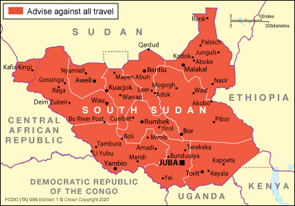 travel advisory to south sudan
