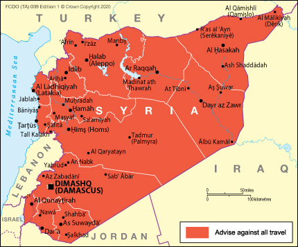 dfat travel advice syria