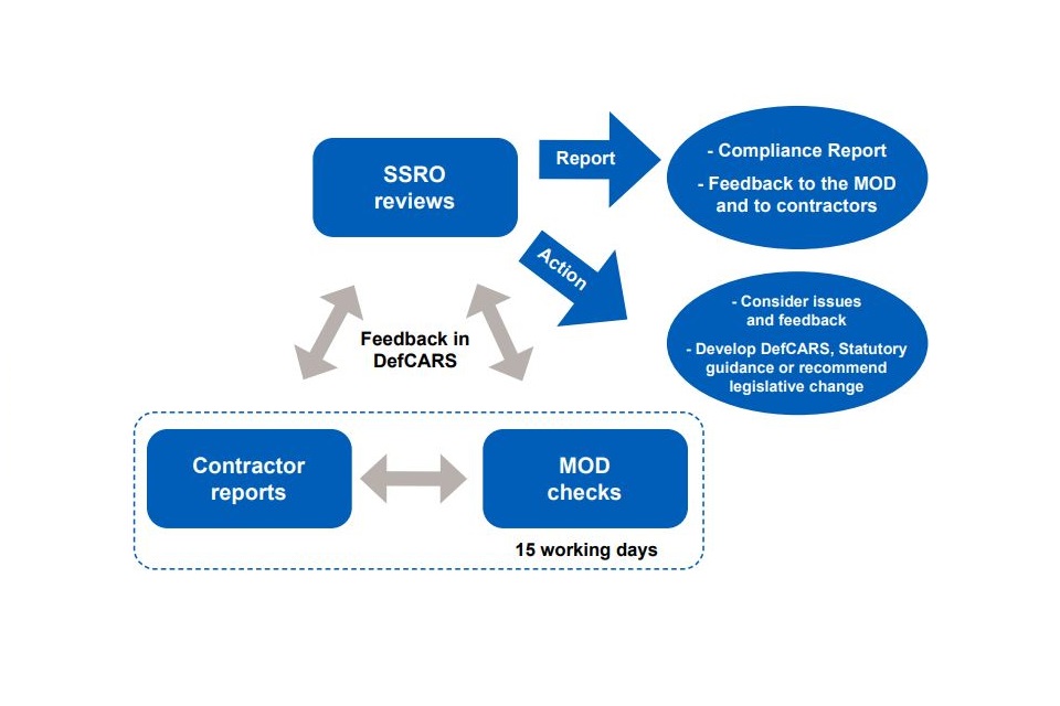 Diagram showing the review process