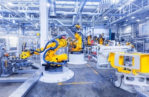 Many test robots in a room