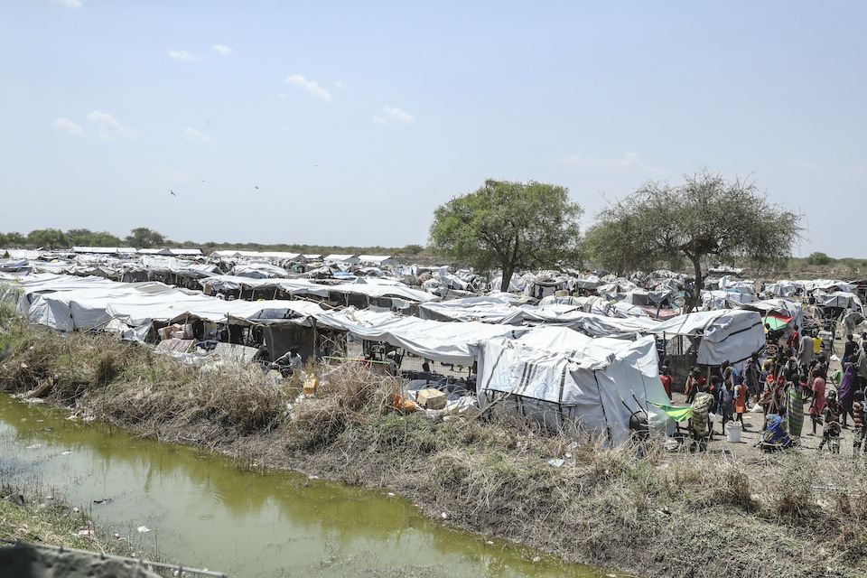 A view of tents for internally displaced people who has taken refugee next to UNMISS premise in Pibor (UN Photo)