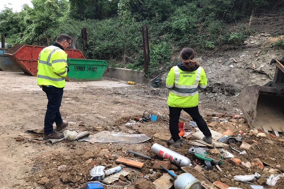 Officers raid Abbey Skips in Corby