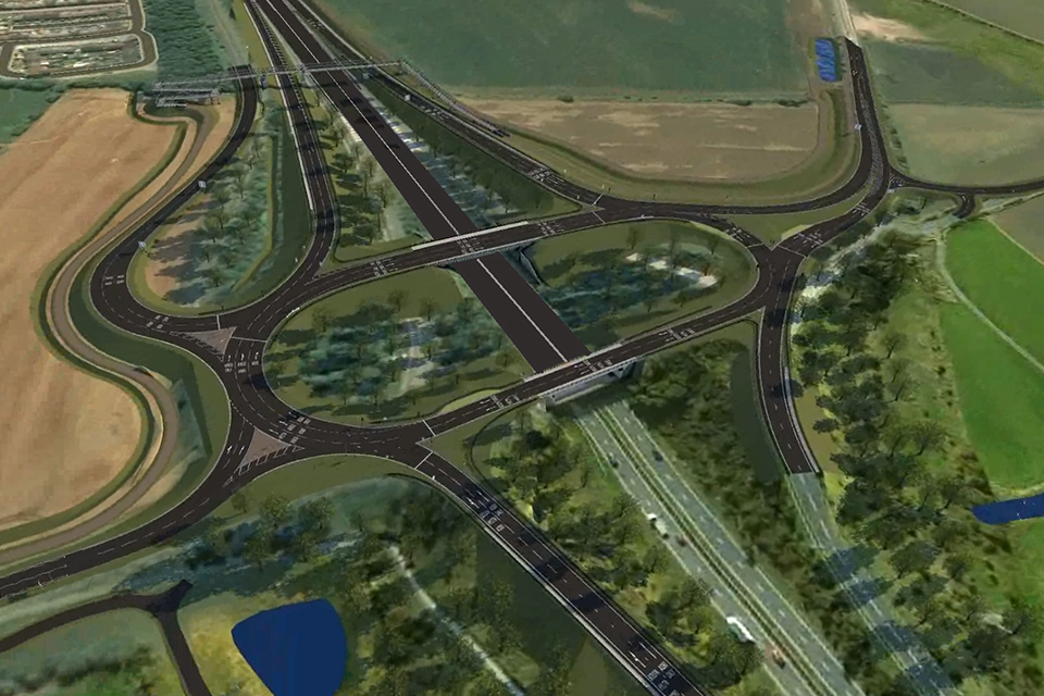 Visualisation of what the Downhill Lane junction will look like after the upgrade