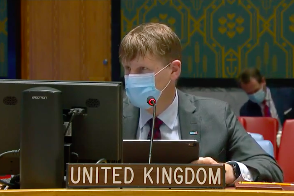 Ambassador Jonathan Allen at UNSC briefing on Yemen