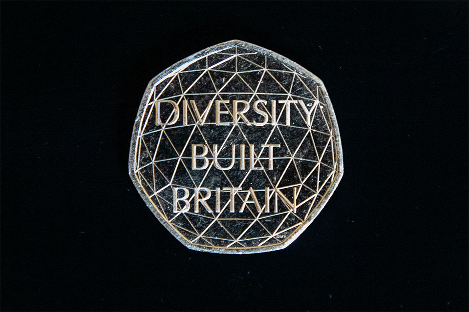 New 'Diversity Built Britain' coin unveiled