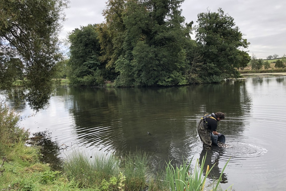 Fish bred at Environment Agency’s fish farm used for rehabilitation of armed forces