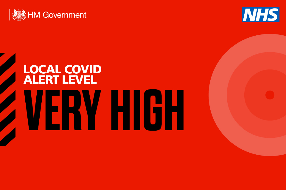 Local COVID alert level update for Warrington