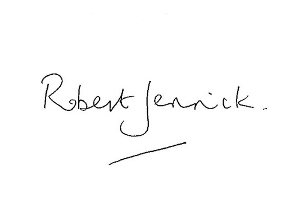 Robert Jenrick signature
