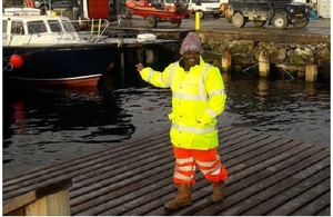 Masikati Mazango, one of the Zimbabwean deminers on the Falkland Islands