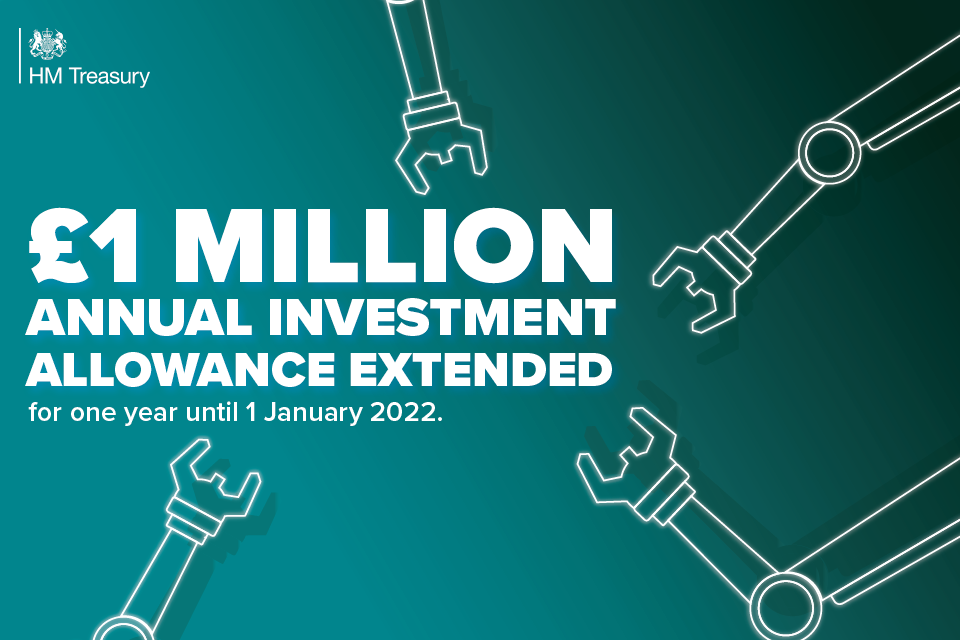 Government extends £1 million tax break to stimulate investment in UK manufacturing