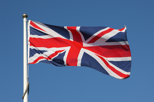 photograph of the union flag.