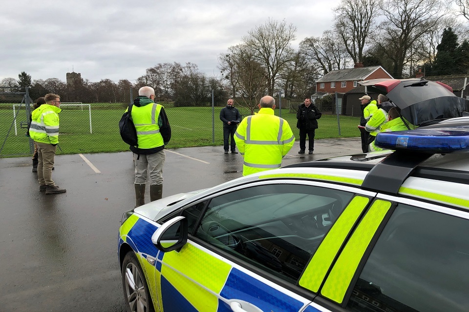 Multiple agencies investigate damage to the river Lugg