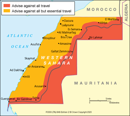 fco travel advice western sahara