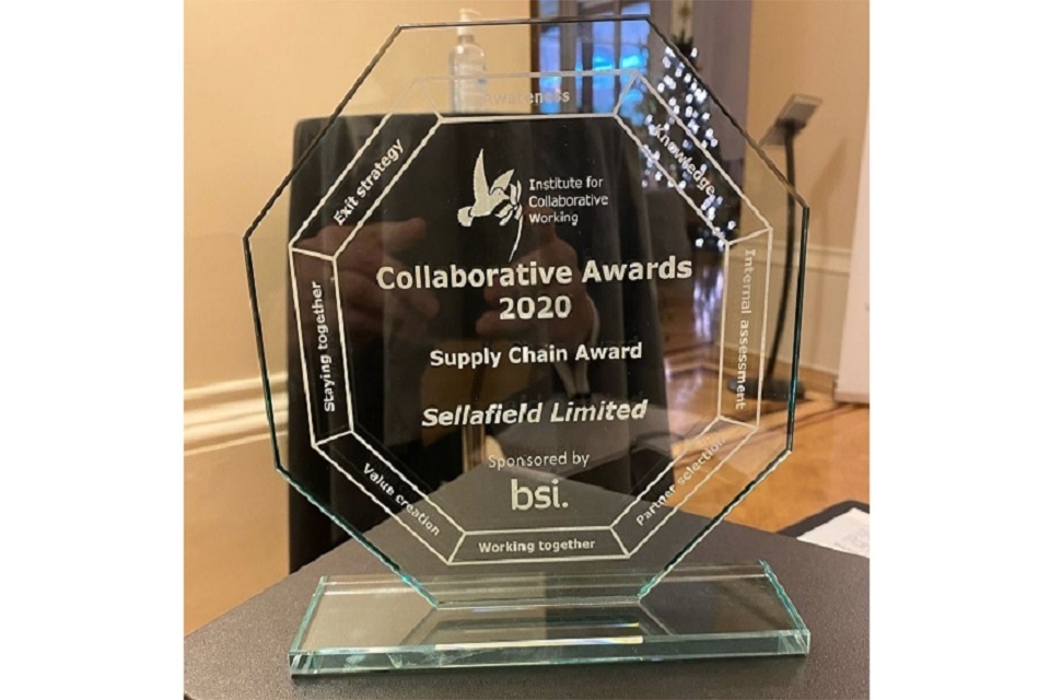 Top award for Collaborative working
