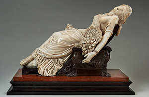 'Death of Cleopatra', carved by the artist Henri de Triqueti