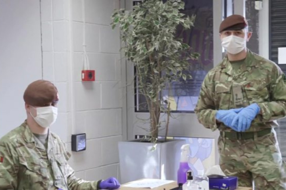 Armed Forces support for vaccine roll out in Wales