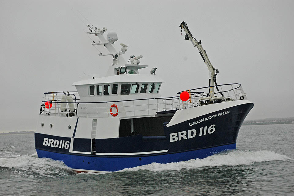 Fishing vessel Galwad-Y-Mor before the accident