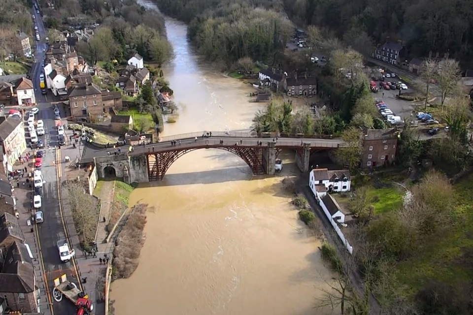 Improvements to Ironbridge flood defences reduce risk of flooding