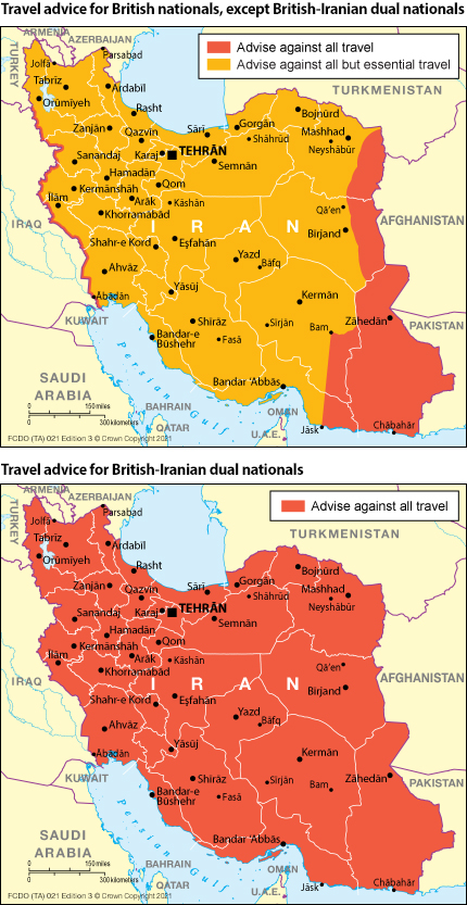 iran travel level