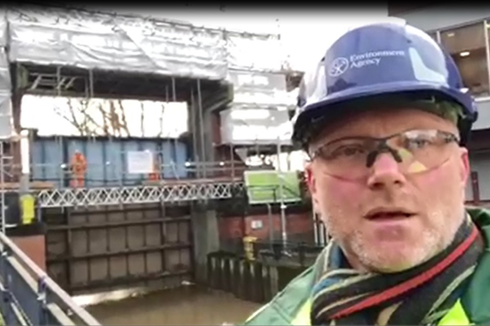 Massive new flood gate fitted in York
