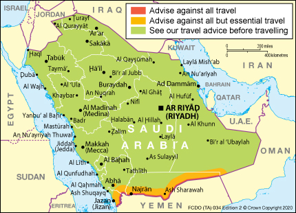 saudi arabia government travel advice