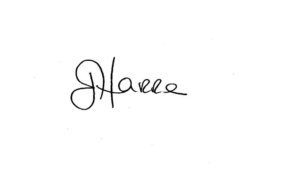 Jim Harra's signature