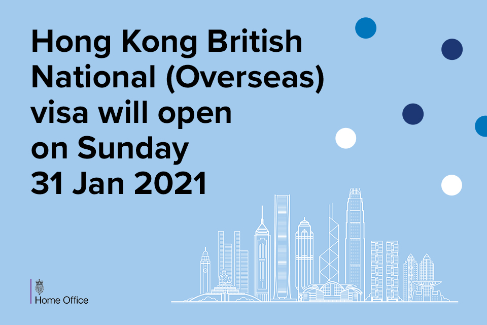 Hong Kong BN(O) visa will open on Sunday 31st January