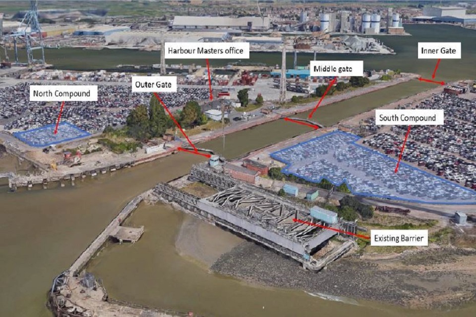 New flood defence gates for Port of Tilbury in £34 million scheme