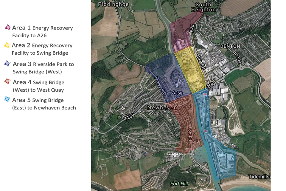 Newhaven map of scheme areas