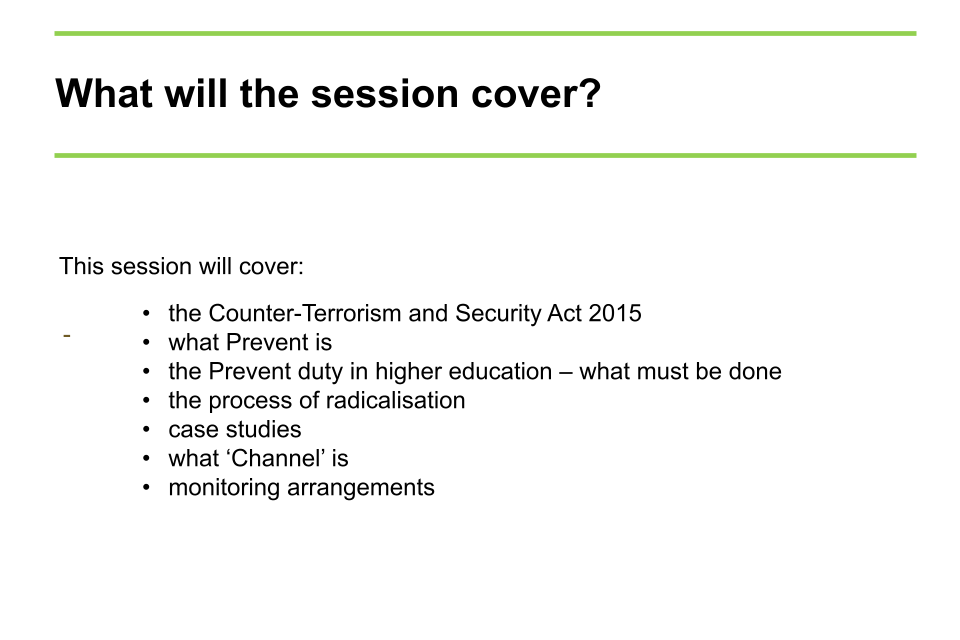 Image of slide 2: what will the session cover?