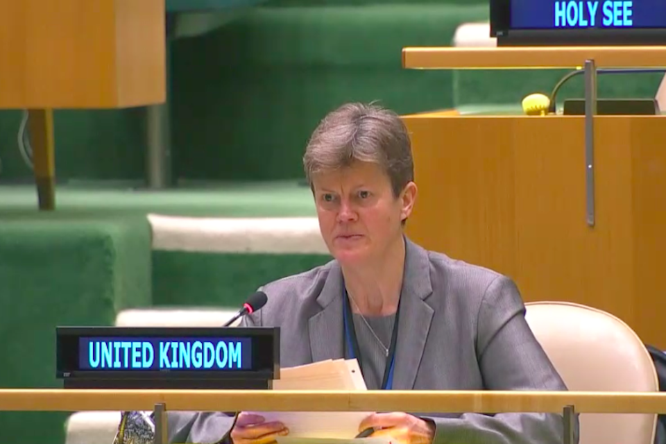 Ambassador Barbara Woodward at C34 Special Committee on Peacekeeping Operations