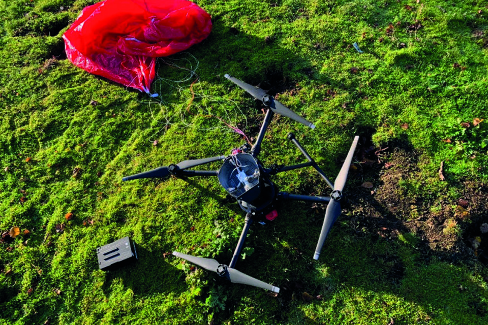 AAIB Report: DJI Matrice 200 V1, unexpected launch of ballistic parachute recovery system