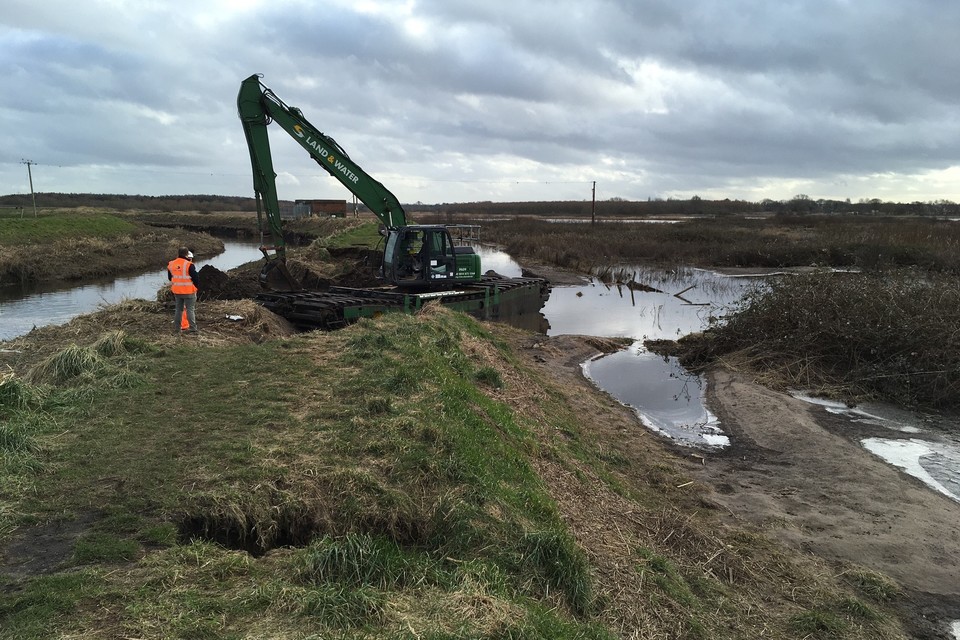 Work to repair river breach at local nature reserve gets underway