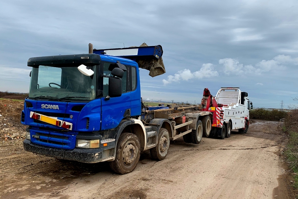 Environment Agency swoops to seize vehicle linked to flytipping