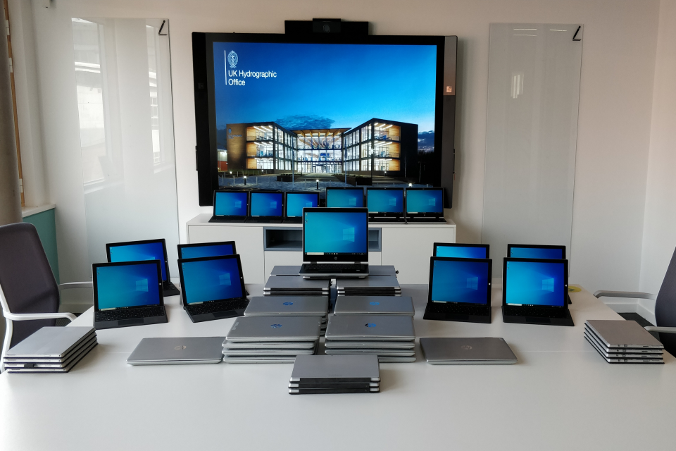 UKHO donates second hand laptops to support students with remote learning