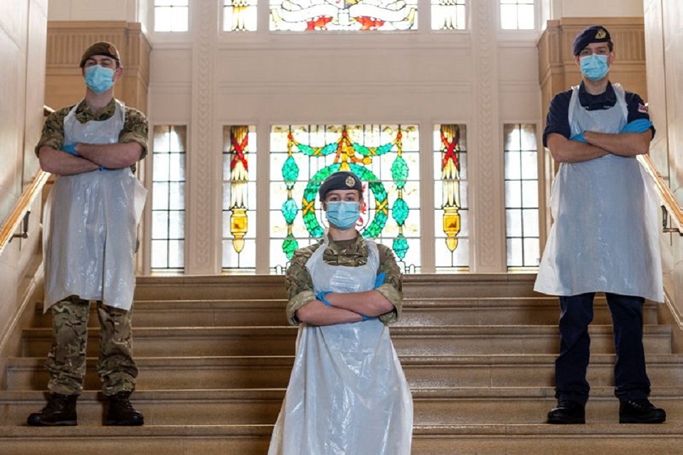 Tri-Service Reserve Force joins fight against COVID in Greater Manchester