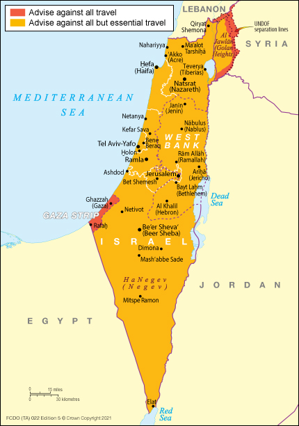 Israel travel advice - GOV.UK