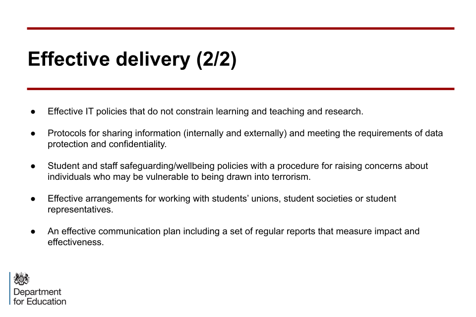 Image of slide 7: Effective delivery (2 of 2)